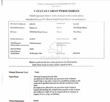 Penang Teluk Kumbar Freehold Land For Sale 1