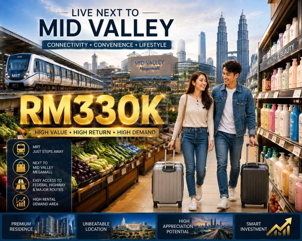 Airbnb Friendly ! 1 Stop to Midvalley - Near Shop Mall KTM, KL Sentral 1