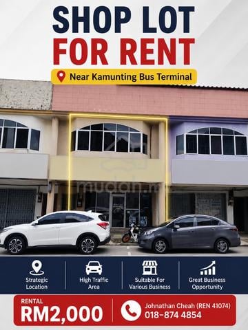 Prime Location Shop Lot For Rent Near Kamunting Bus Terminal 1