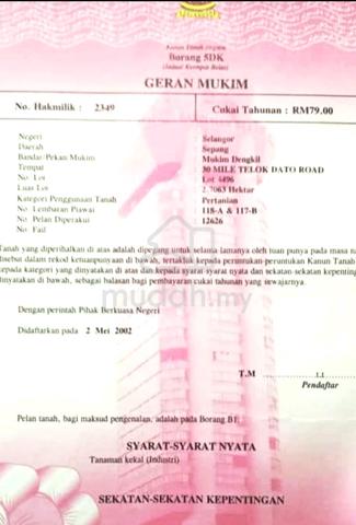 agroland for sale - dengkil 1