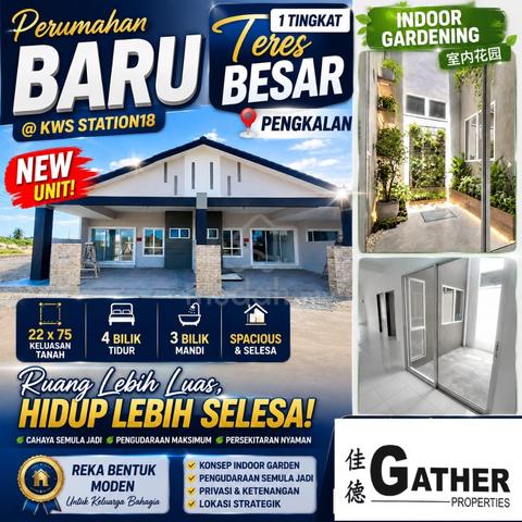 Projek Baru | Teres 1 Tingkat Besar | 22x75 | Pengkalan Station 18 1