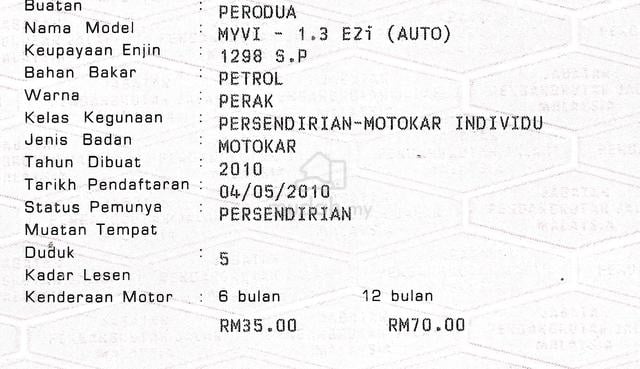 CASH OTR Perodua MYVI 1.3 EZI (A) PUSPAKOM READY - 3