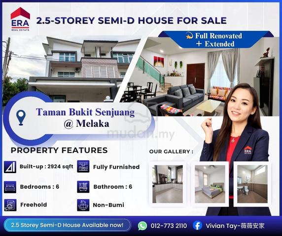 2.5 Storey Semi-D House For Sale【#Melaka Taman Bukit Senjuang】 1