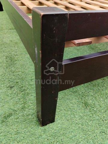 YB47AH Katil Kayu Queen Wooden Bed Frame - photo 6 of 6