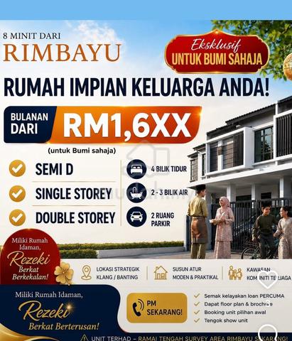 Rumah Double Storey Rizab Melayu Paling Murah Di Jalan Kebun 1
