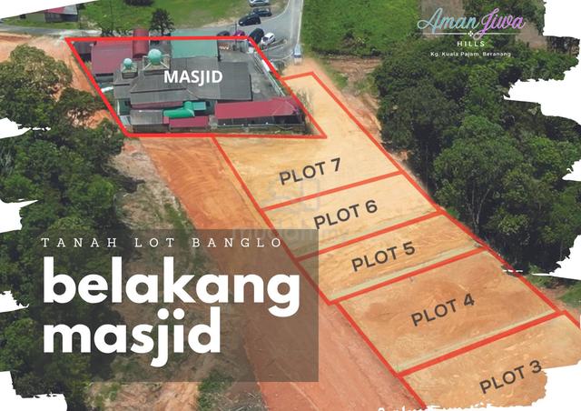 Lot banglo sebelah masjid Kg Kuala Pajam, Beranang 1