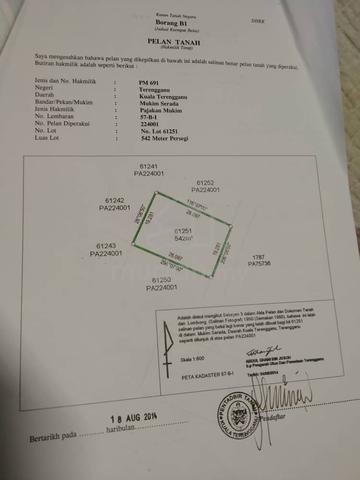 Tanah untuk dijual Mukim Serada 1