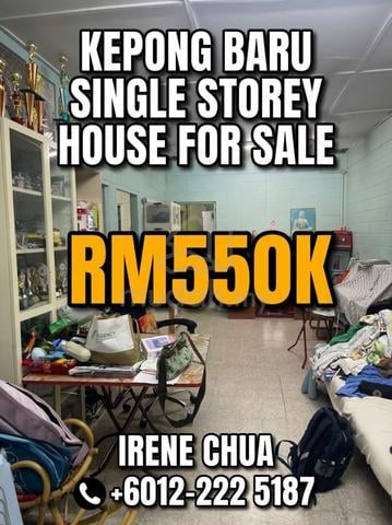 Kepong Baru Single Storey House For Sale Kepong Baru Kepong Landed 1
