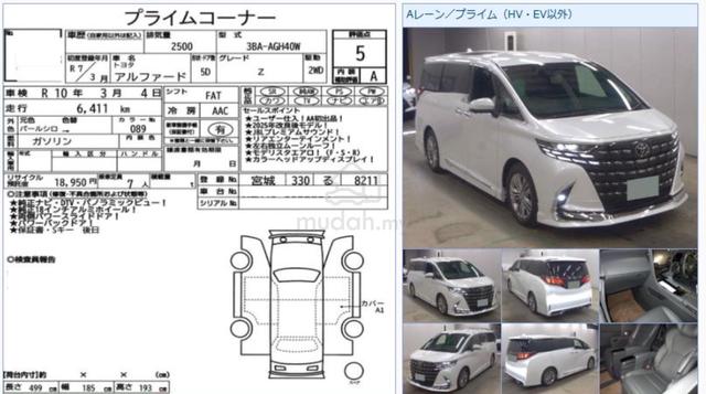 5A JBL 2025 Toyota ALPHARD 2.5 Z HUD DIM FULL SPEC - 2