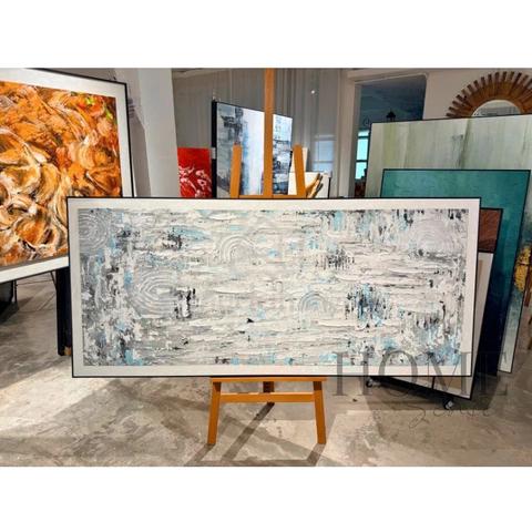 Arctic Rhythm – Textured Abstract Acrylic Wall Art - photo 4 of 6