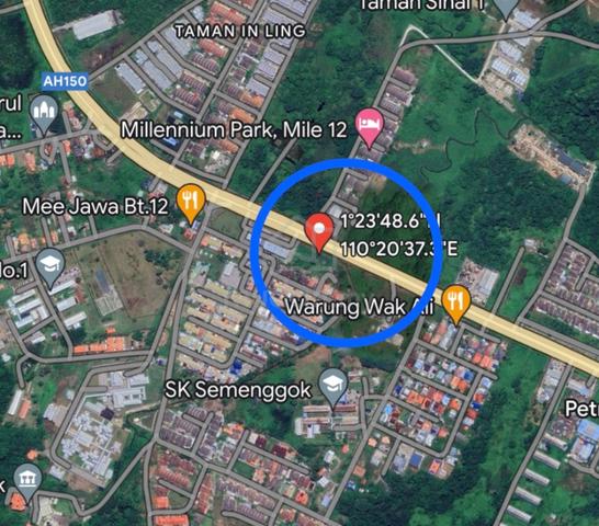 12th Mile Main Road Mixed Zone Land For Sale along Pan Borneo Highway ...