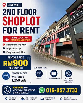 3rd Mile 2nd floor Commercial Shoplot For Rent |Facing Main Road 1