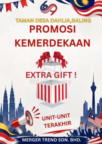 MERDEKA DEALS ! Semi-D Cantik & Luas. REBAT HARGA & FREE GUAMAN 1