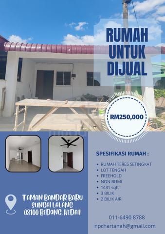 Rumah murah untuk dijual | TAMAN BANDAR BARU SUNGAI LALANG 1