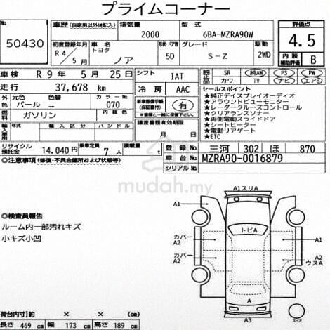 2022 Toyota NOAH 2.0 SZ (A) P BOOT 4 CAMERAS - 2