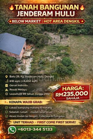 Tanah Lot Bangunan JENDERAM Harga Marhean Untuk Dijual 1