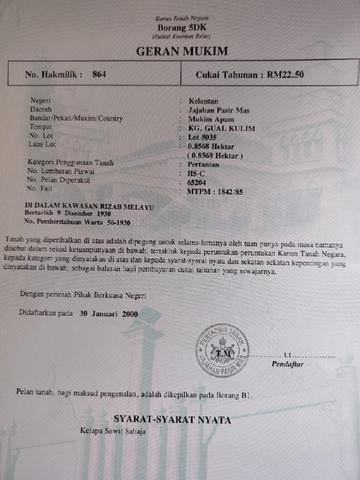 Tanah Kebun Sawit Untuk Di Jual Segera 1
