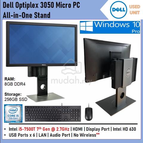 Dell 3050 Micro PC AIO Intel i5-7500T With 20' LED Computers  Accessories for sale in Pandan Indah, Kuala Lumpur