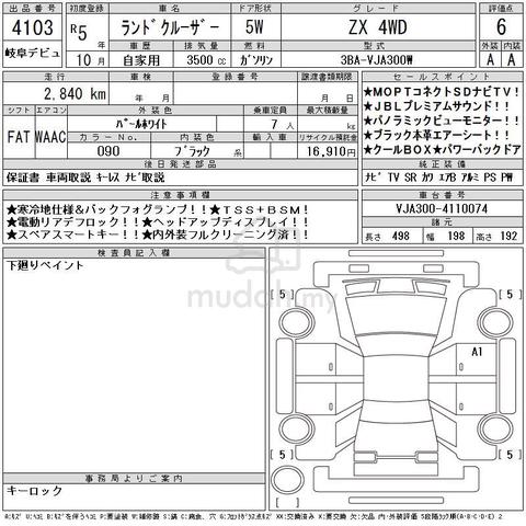 2023 Toyota LANDCRUISER 3.5 ZX (A) BLACK INTERIOR - 2