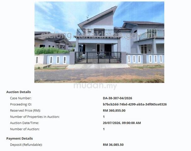Unit Lelong. Lokasi Strategik . Bawah Harga Pasaran. 1
