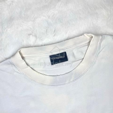 Balenciaga Mirror Logo Crewneck White Tee - photo 4 of 5