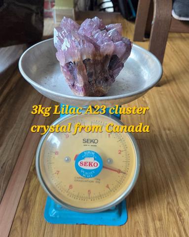 Rare Lilac Tip Auralite 23 cluster crystal-Canada - photo 4 of 6
