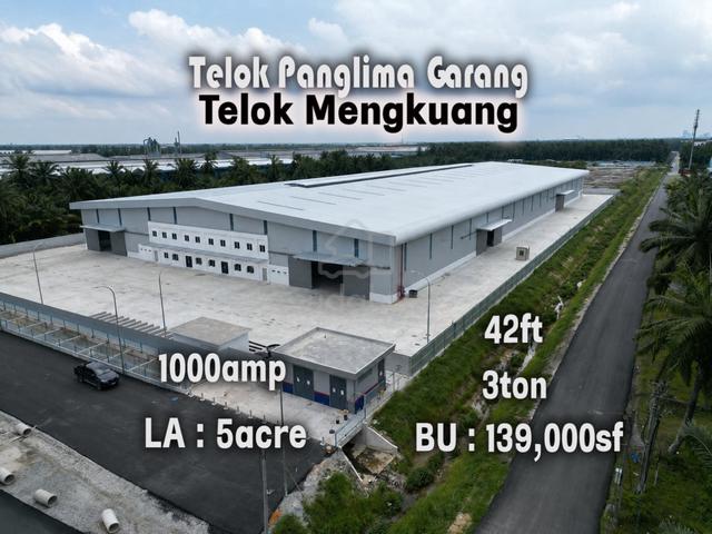 Telok Panglima Garang Telok Mengkuang 5acre Freehold Factory 1000amp 1