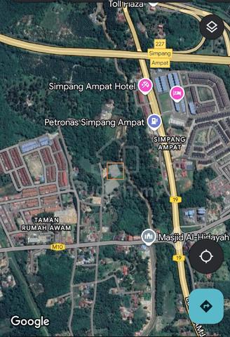 Tanah Pertanian untuk disewa di Simpang Ampat 1