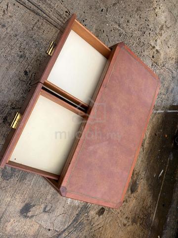 4ft Solid Meja Kopi Coffee Table Drawer Center - photo 5 of 5