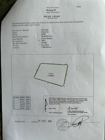 Tanah Pertanian Mukim Gua, Sungai Panas 1