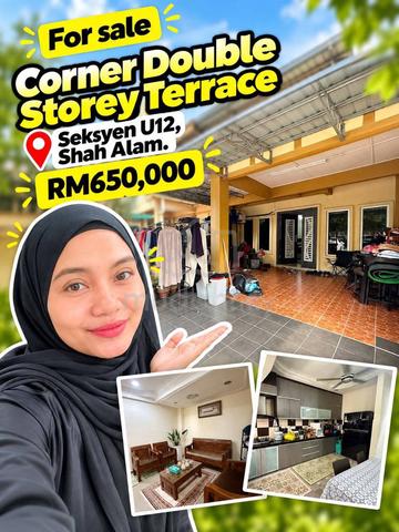 Facing Open - 2 Storey Terrace Intermediate @ Seksyen U12, Shah Alam 1