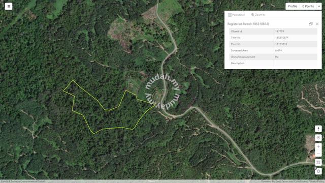 15.85 acres land in Kuala Penyu next to Jalan Siampak Lamidan 1