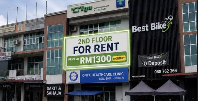 CHEAP l Silvergate Plaza l Putatan l 2nd Floor l 1400 sqft l Office 1