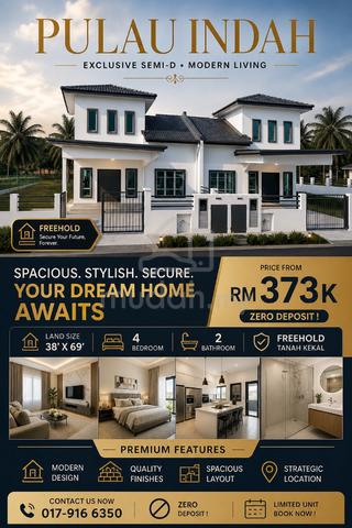 FREEHOLD Pulau Indah semi d 1