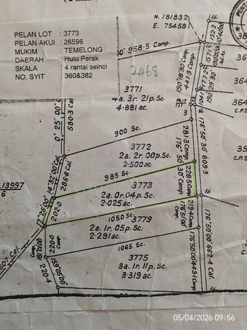 Tanah untuk disewa tanpa bayaran untuk 6 bulan 1