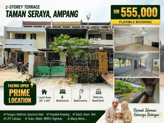 Huge Space 4 Rooms 2-Storey Terrace Taman Seraya Ampang 1