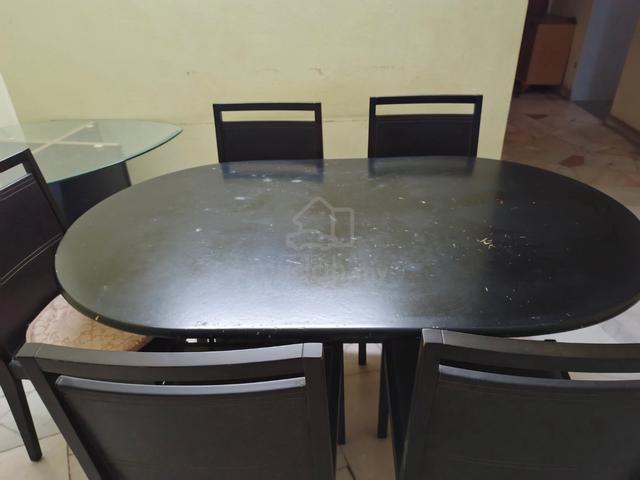 Dining Set: 5 Matching Chairs + Oval Dining Table - photo 6 of 6