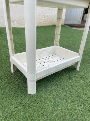 YF18W Rak Plastik 4 Tier Slim Plastic Rack Shelf - photo 4 of 6
