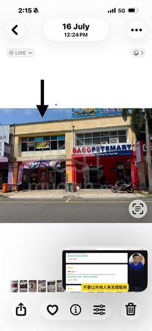 Shop-Office 1st floor facing main road for RENT in Bandar Baru Bangi. 1
