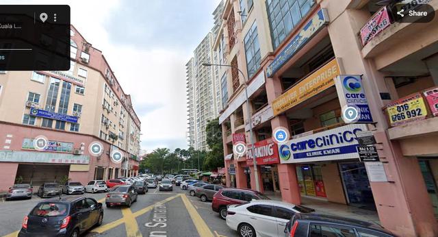 Sale: Ground Floor Shop @ Diamond Square, Setapak – Fringe of busy Rd 1
