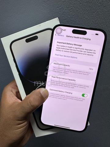 iphone 14promax 256gb zpset jual/trade in - photo 4 of 4