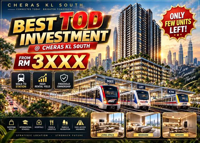 FULL Cover KL-MRT/LRT【 Airbnb-LongTerm Invest 】2-3 ROOM - Direct Mall 1