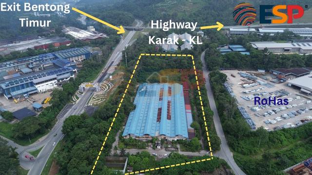 8 Acre Detached Warehouse+Industrial Land For Sale, Bentong(opentitle) 1
