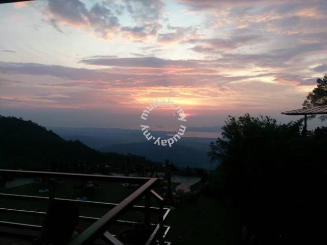 Menggatal kokol hill land view kk town sunset beach mount kinabalu 1