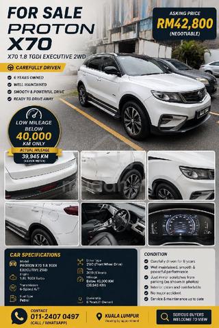2020 Proton X70 1.8 EXECUTIVE 2WD MY18 (A) - 2