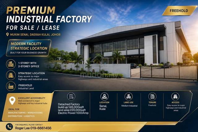 Factory for rent @Senai 1