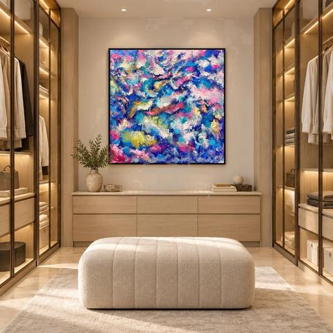 Hand Painted Abstract Oil Painting - photo 2 of 6
