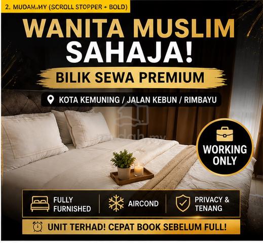 Lokasi strategik ke Shah Alam / Klang / Port Klang Bilik +Bathroom 1
