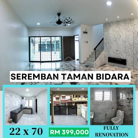 SALE SEREMBAN RAHANG 👍💯TAMAN BIDARA DOUBLE STOREY Full RENOVATION 1