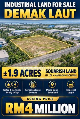 1.9 acres Approx industrial land for sale 1